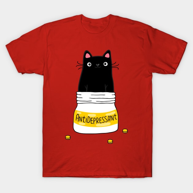 Antidepressant cat t shirt shop